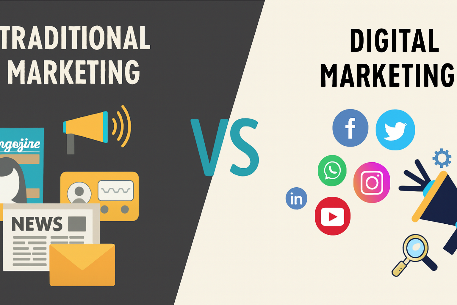 Traditional Marketing vs Digital Marketing